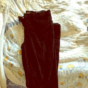 BLACK velvet Hudson pants